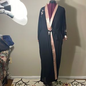 Oscar de la rents robe pine black 100% polyester pink label